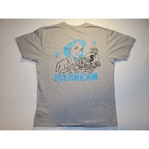 Billionaire Boys Club ICE CREAM Men's Gray T-Shirt Size‎ XL Money Bags Coins BBC